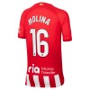 Virallinen pelipaita Atlético Madrid Molina 16 Koti 2023-24 Lyhythihainen - Lasten ( + Lyhyet housut )